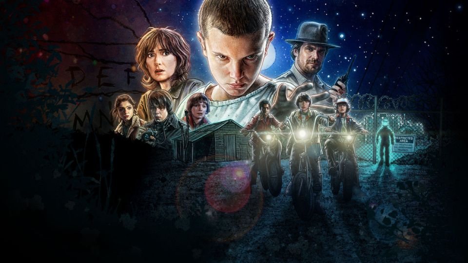 stranger things poster from Netflix